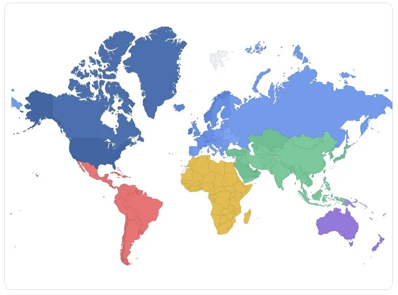 GDP Per Capita by Country map
